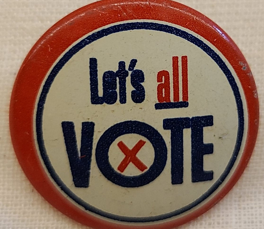 'Let's all vote' button